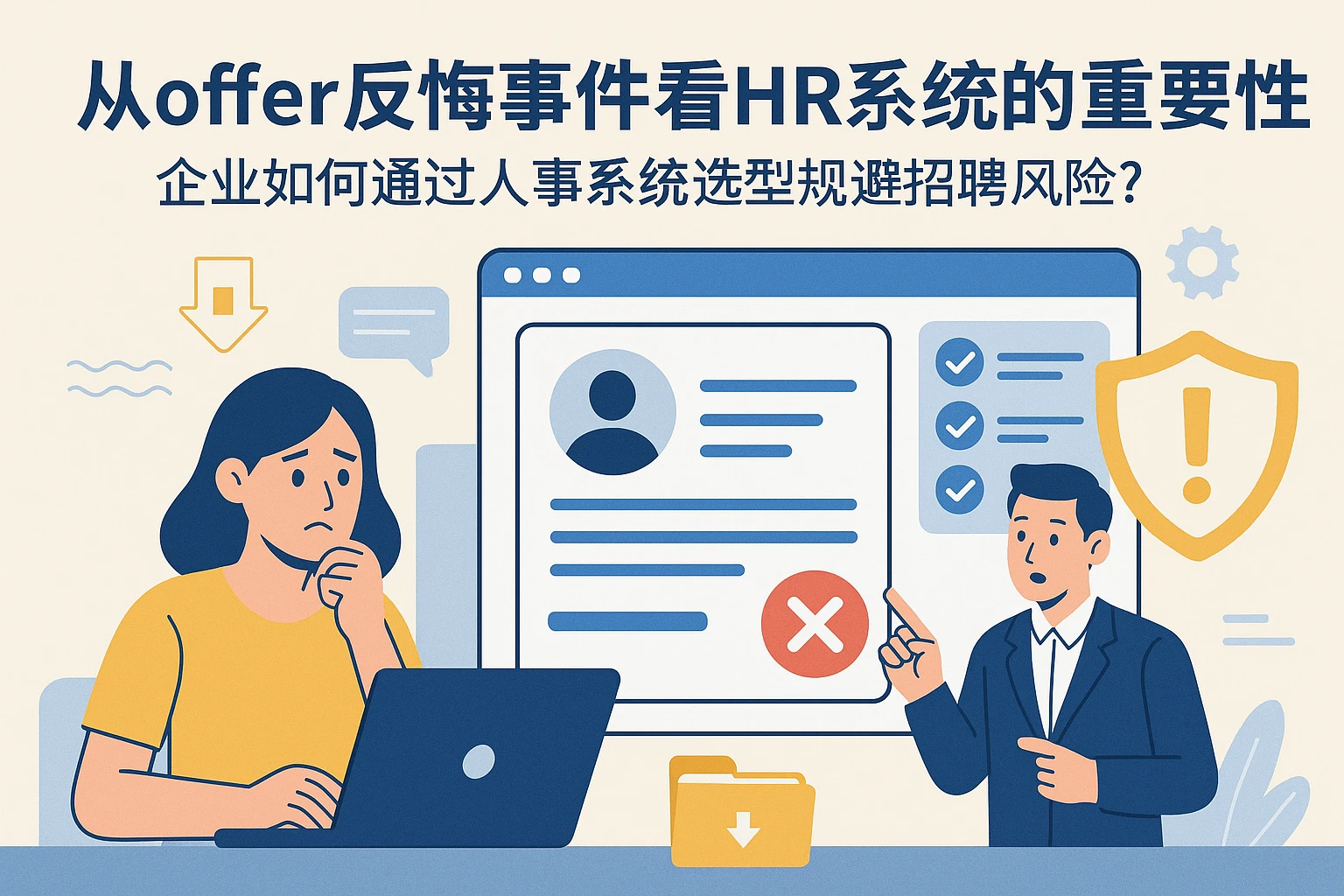 从offer反悔事件看HR系统的重要性:企业如何通过人事系统选型规避招聘风险?