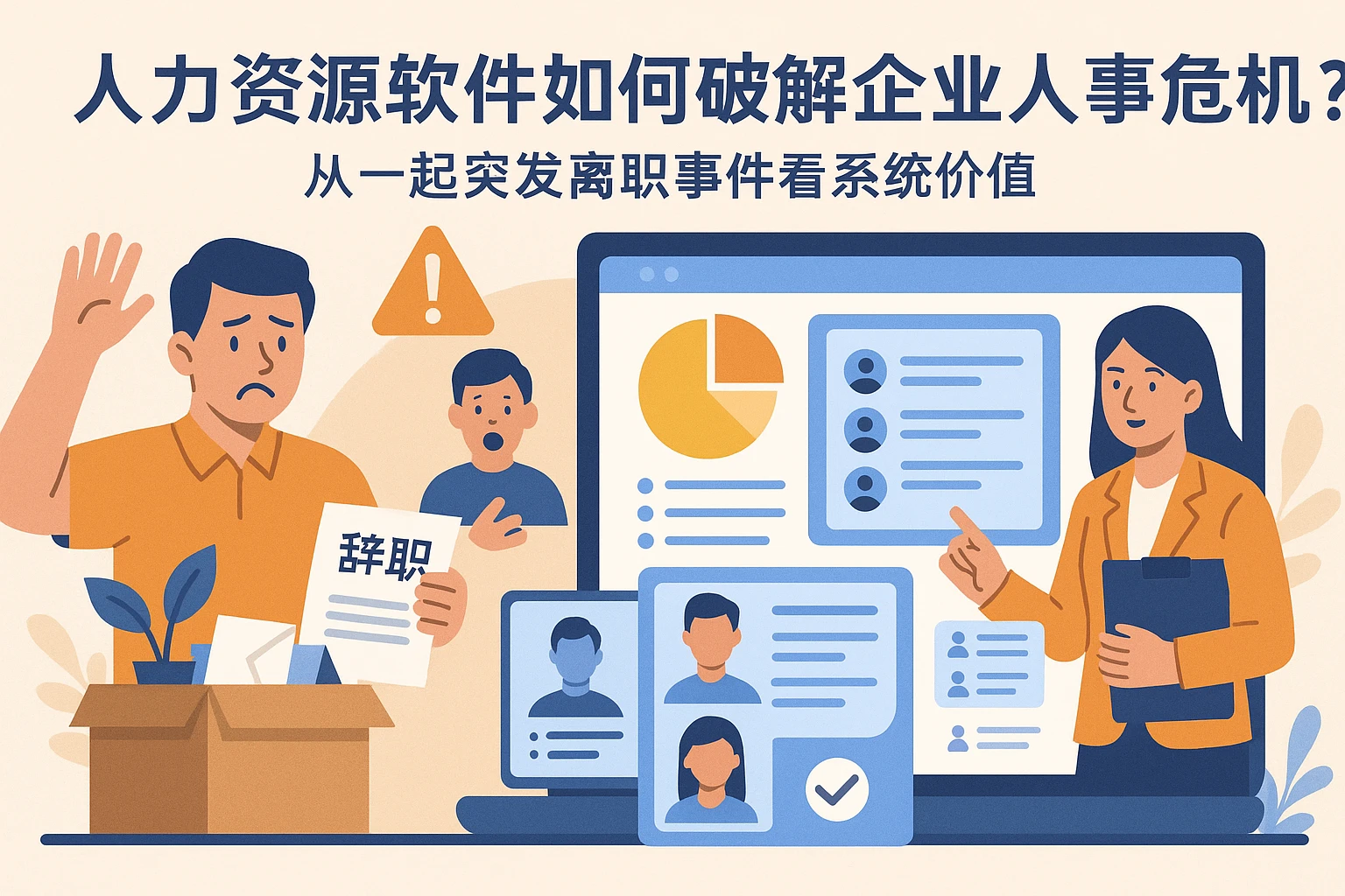 人力资源软件如何破解企业人事危机？从一起突发离职事件看系统价值