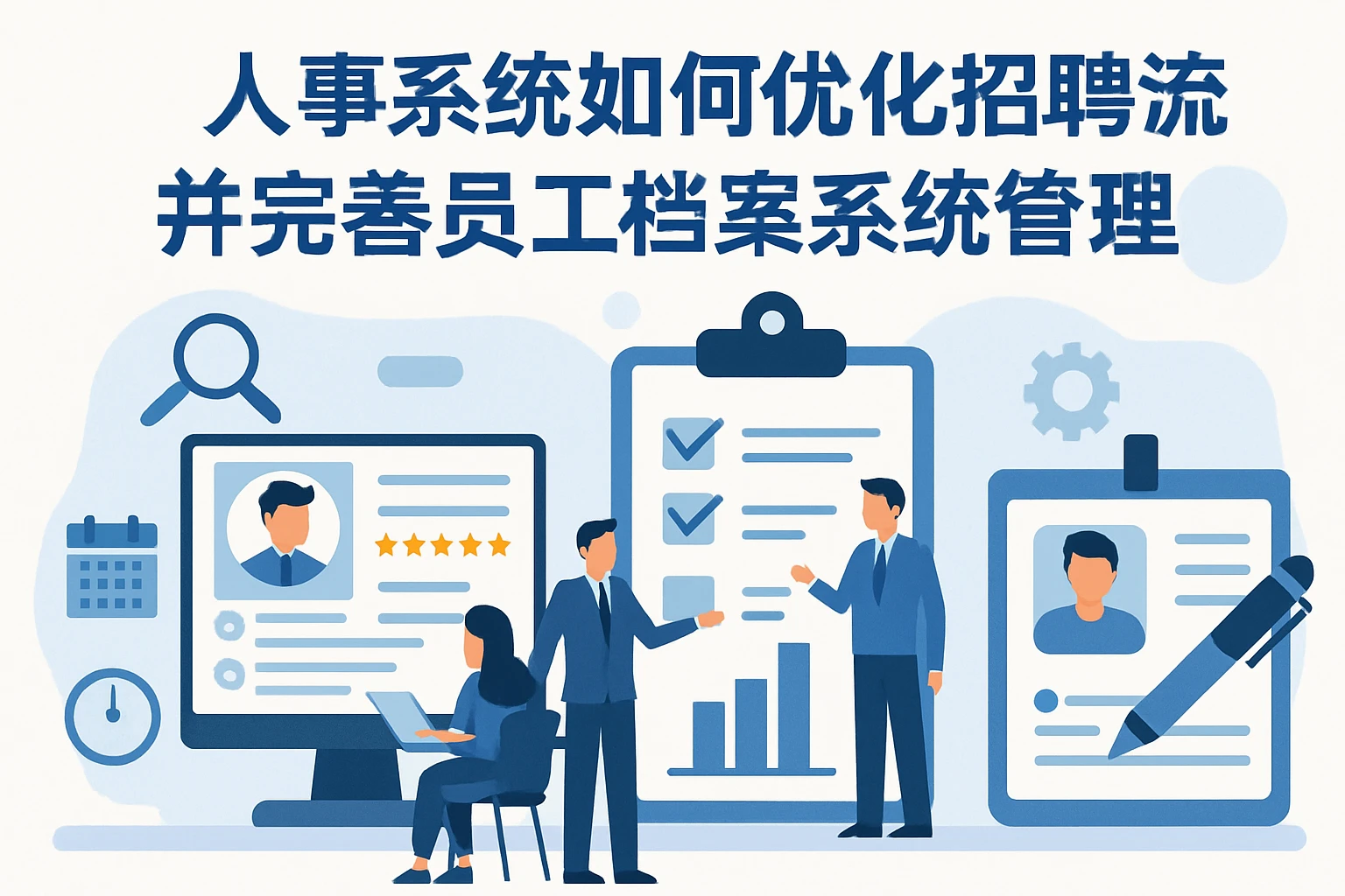 人事系统如何优化招聘流程并完善员工档案系统管理