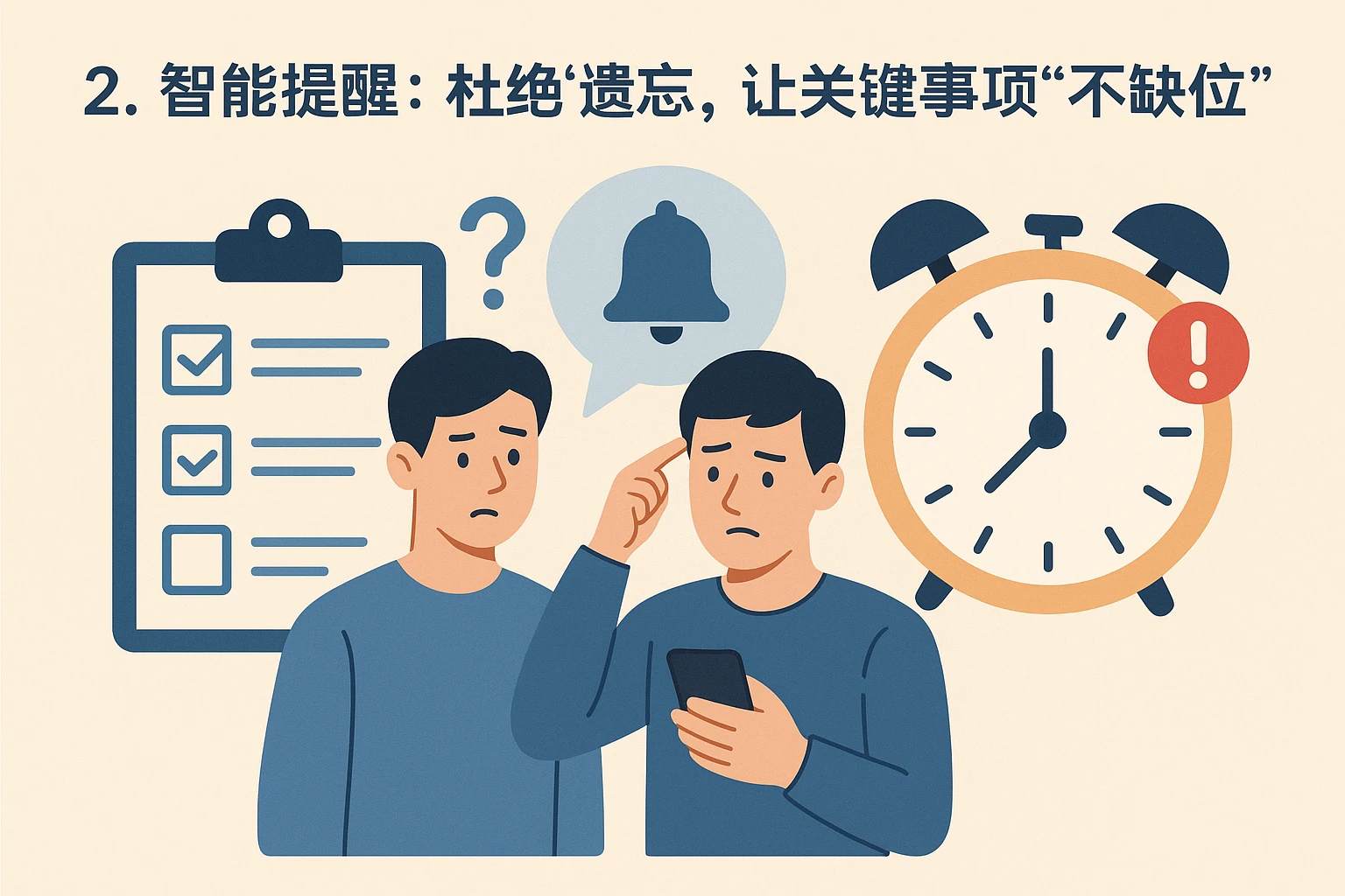 2. 智能提醒：杜绝“遗忘”，让关键事项“不缺位”