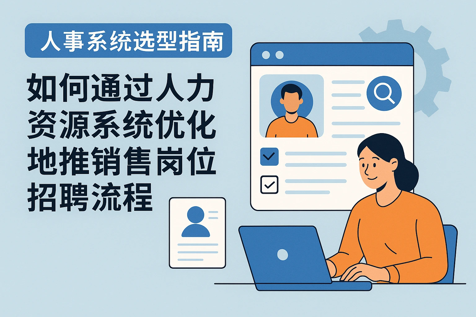 人事系统选型指南：如何通过人力资源系统优化地推销售岗位招聘流程