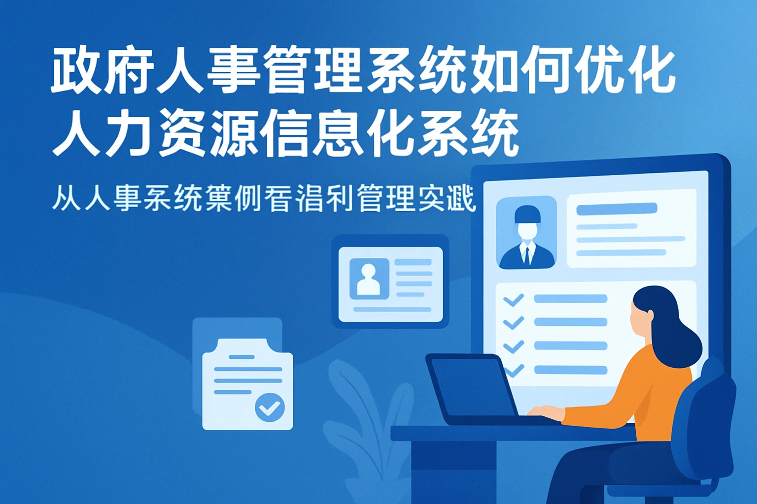 政府人事管理系统如何优化人力资源信息化系统：从人事系统案例看福利管理实践