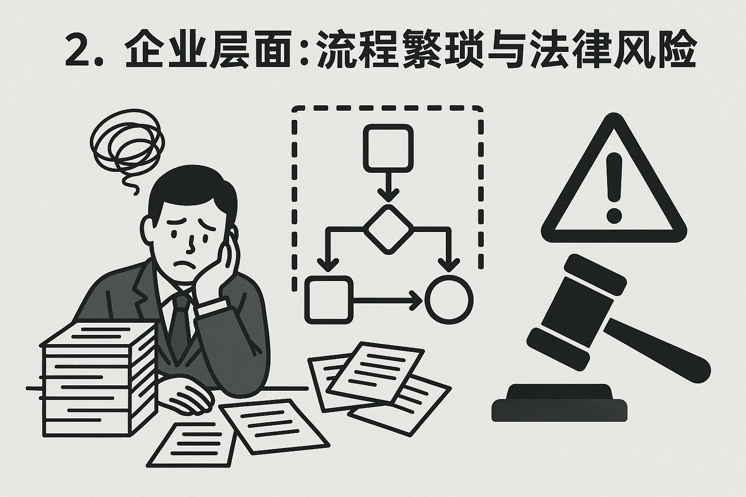2. 企业层面:流程繁琐与法律风险