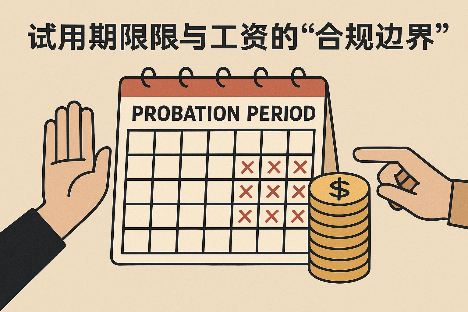 2. 试用期期限与工资的“合规边界”