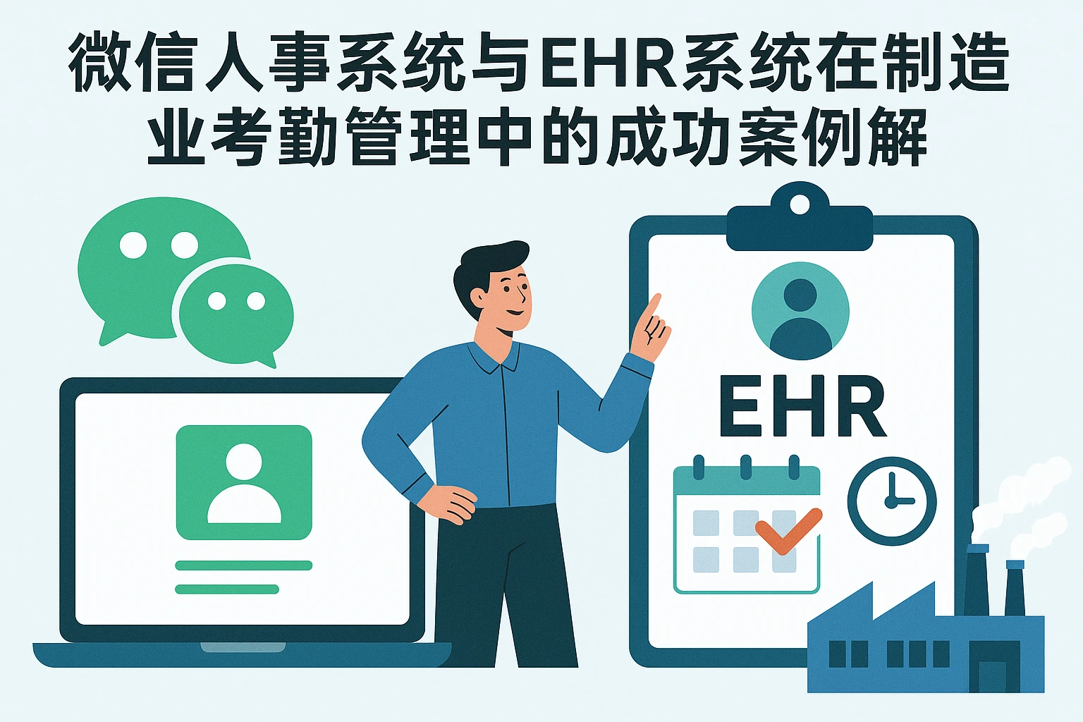 微信人事系统与EHR系统在制造业考勤管理中的成功案例解析