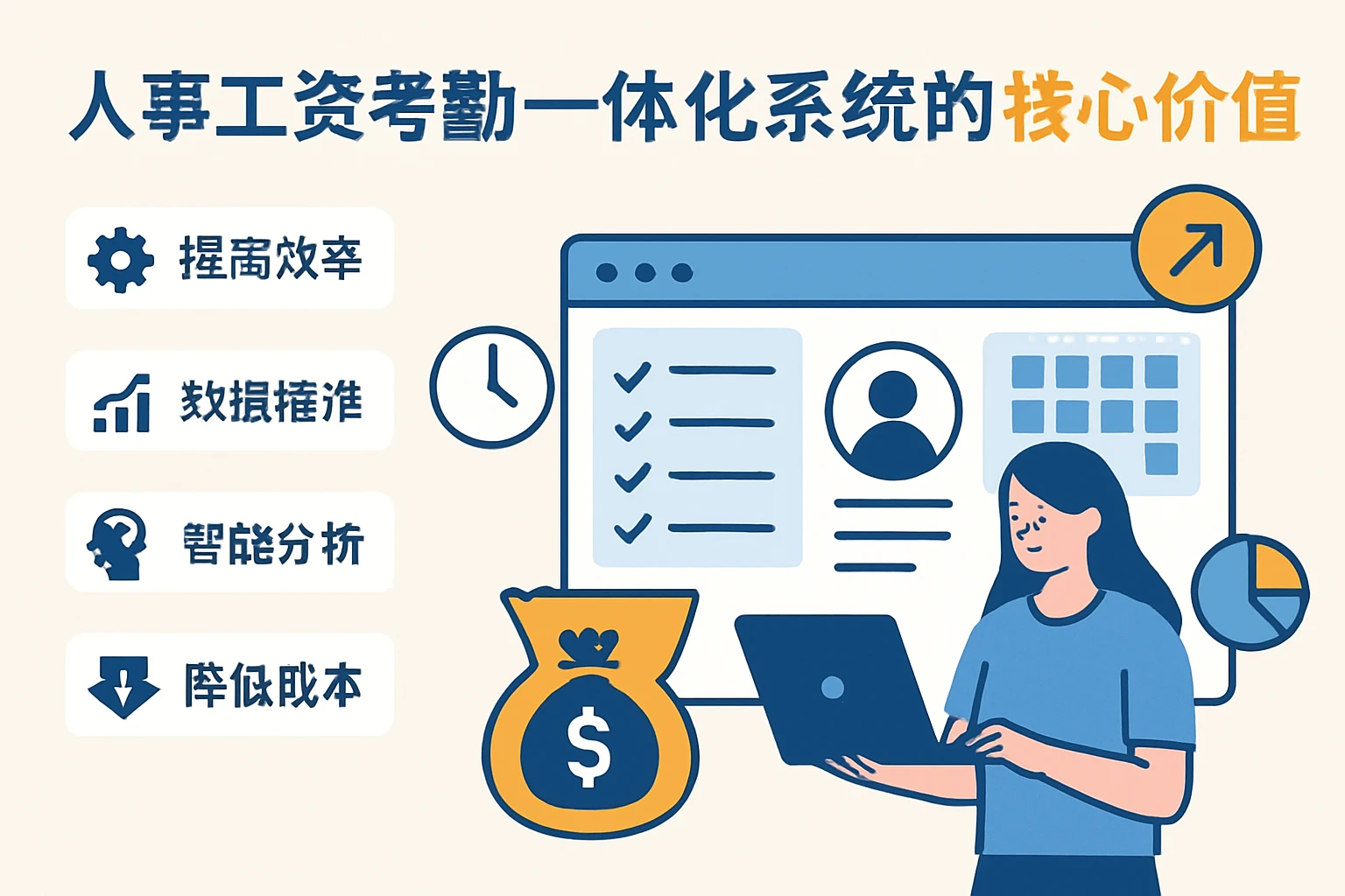 人事工资考勤一体化系统的核心价值