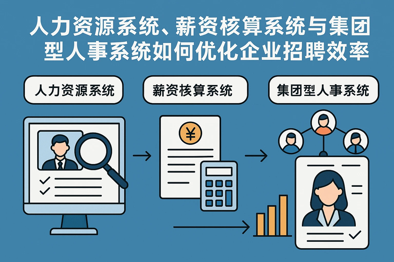 人力资源系统、薪资核算系统与集团型人事系统如何优化企业招聘效率