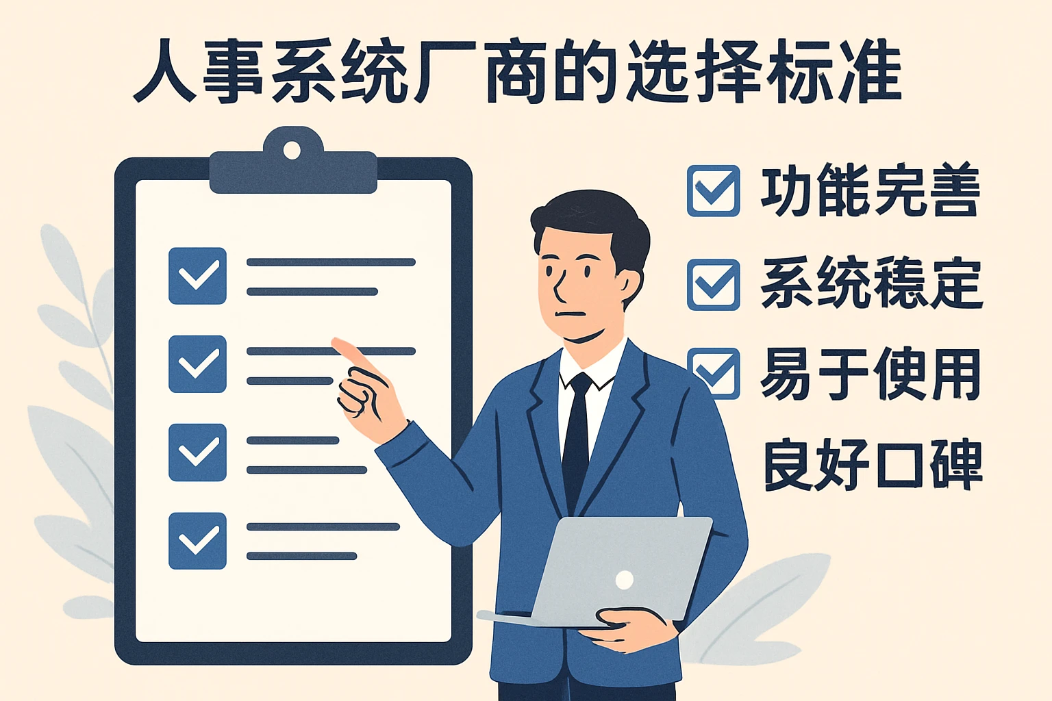 人事系统厂商的选择标准