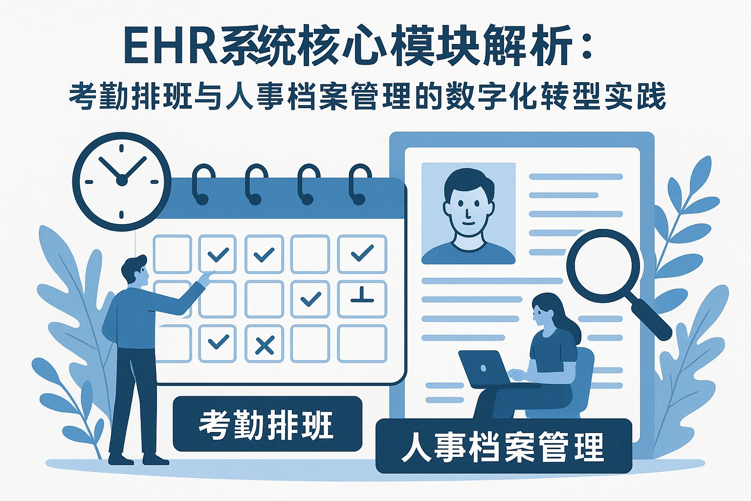 EHR系统核心模块解析：考勤排班与人事档案管理的数字化转型实践