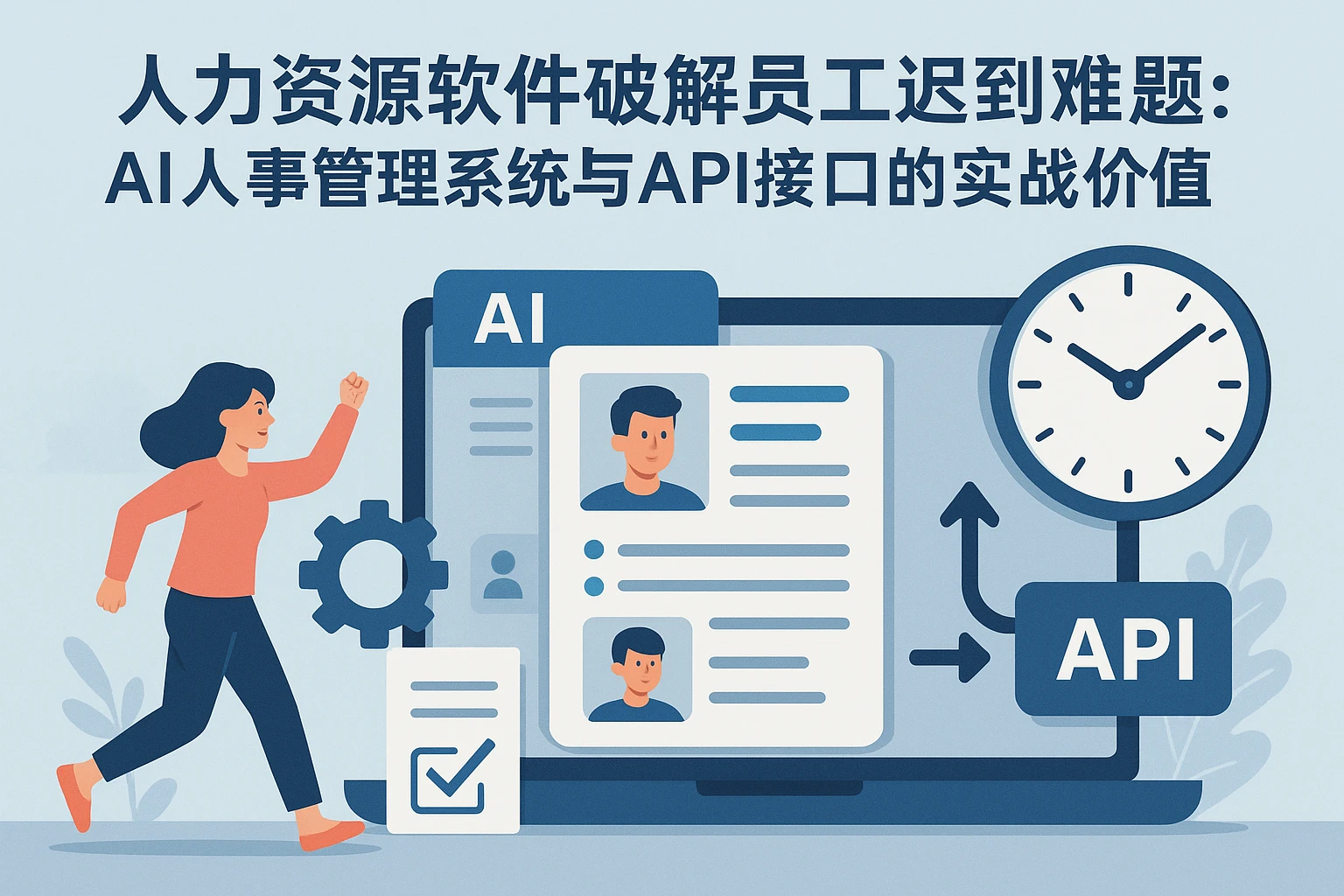用人力资源软件破解员工迟到难题：AI人事管理系统与API接口的实战价值