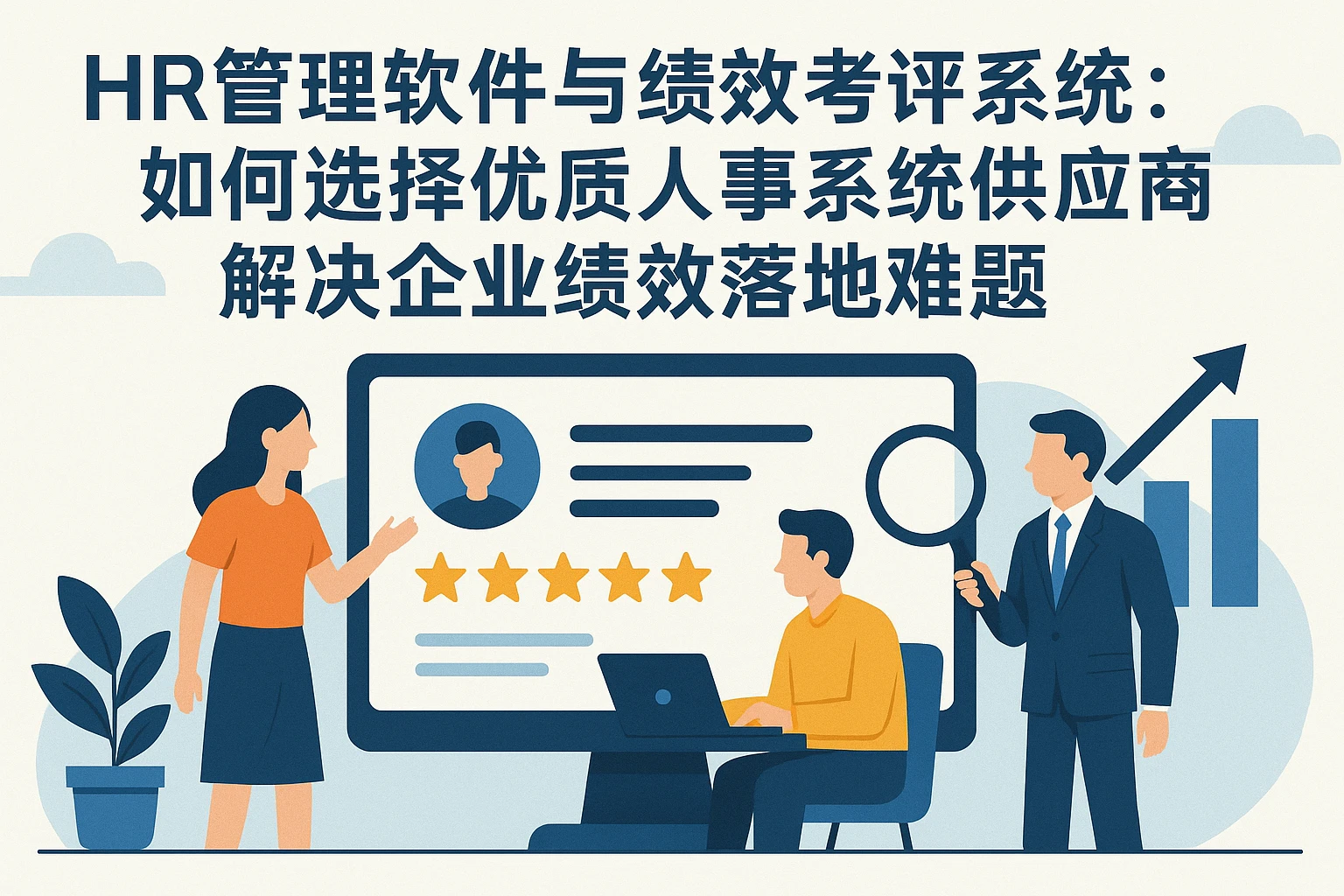 HR管理软件与绩效考评系统：如何选择优质人事系统供应商解决企业绩效落地难题