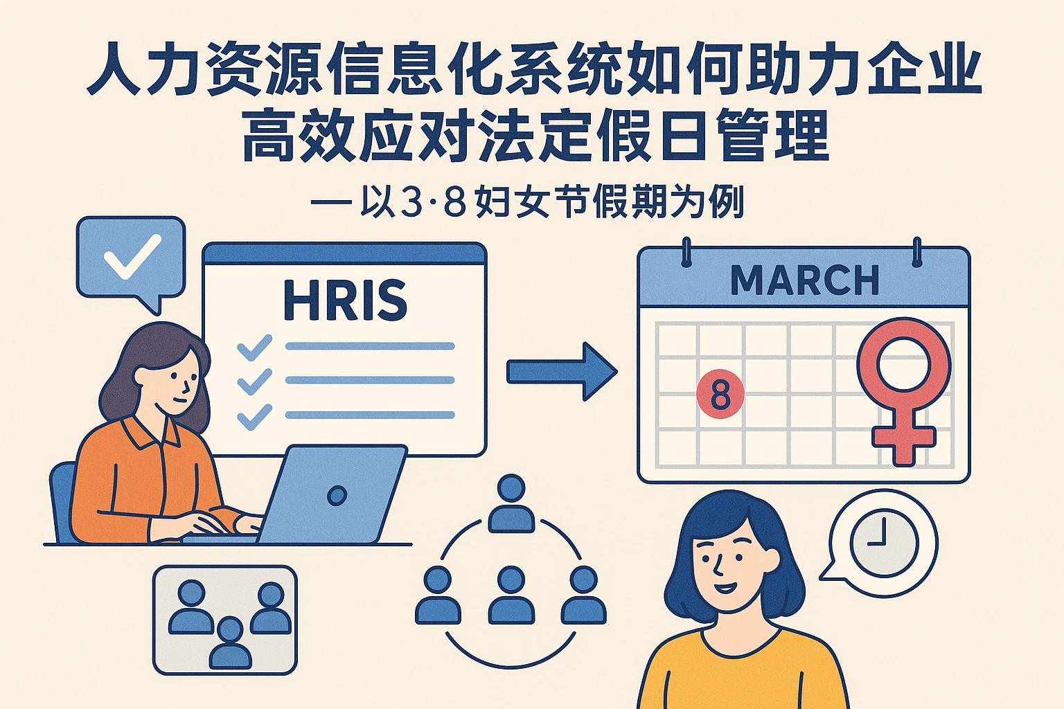 人力资源信息化系统如何助力企业高效应对法定假日管理——以3·8妇女节假期为例