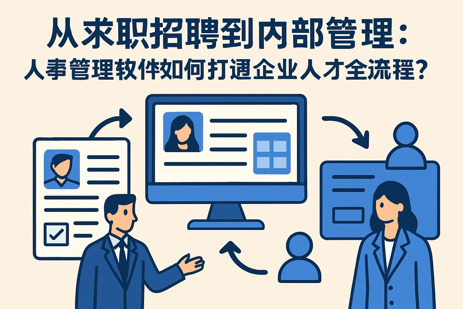 从求职招聘到内部管理：人事管理软件如何打通企业人才全流程？