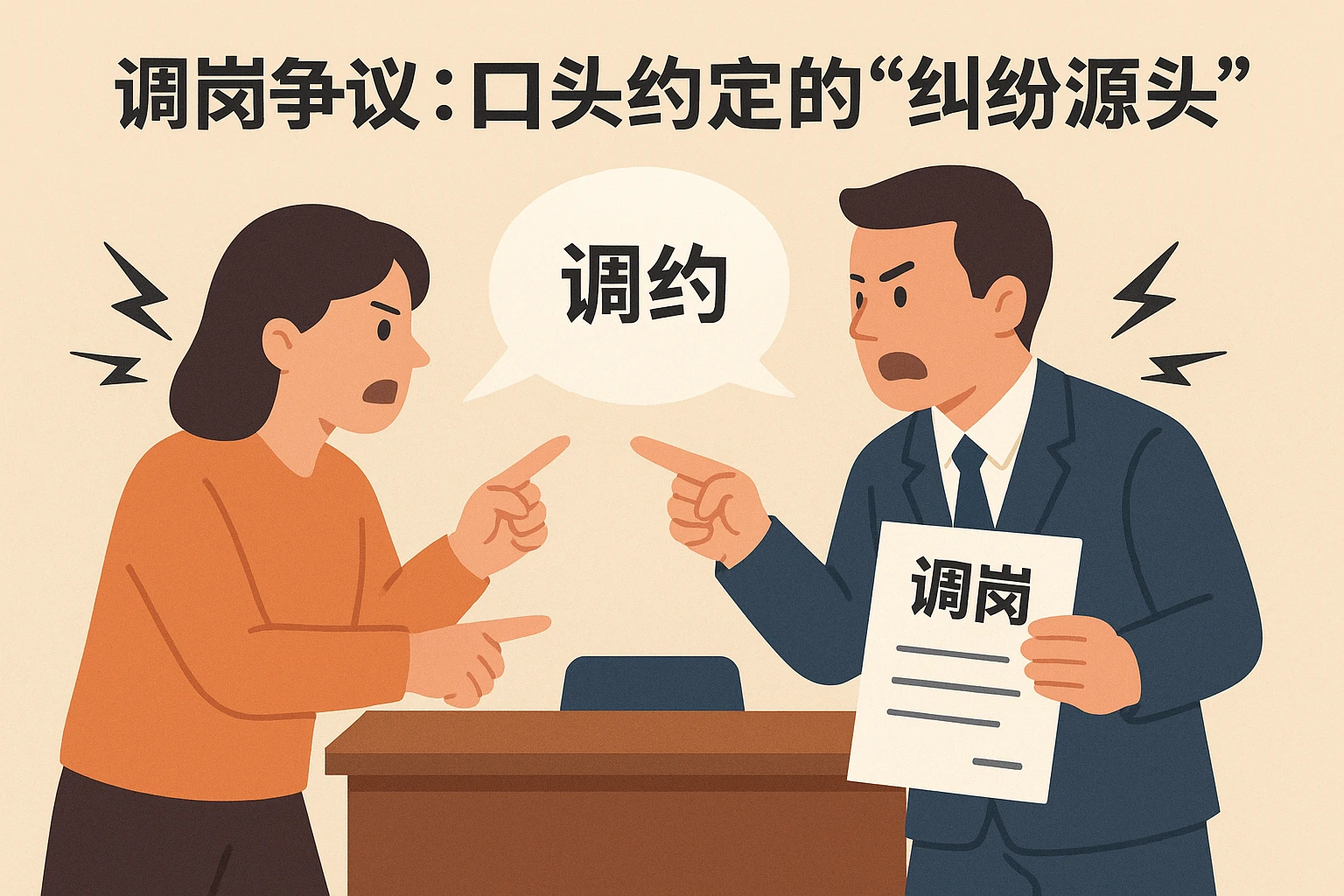 2. 调岗争议：口头约定的“纠纷源头”
