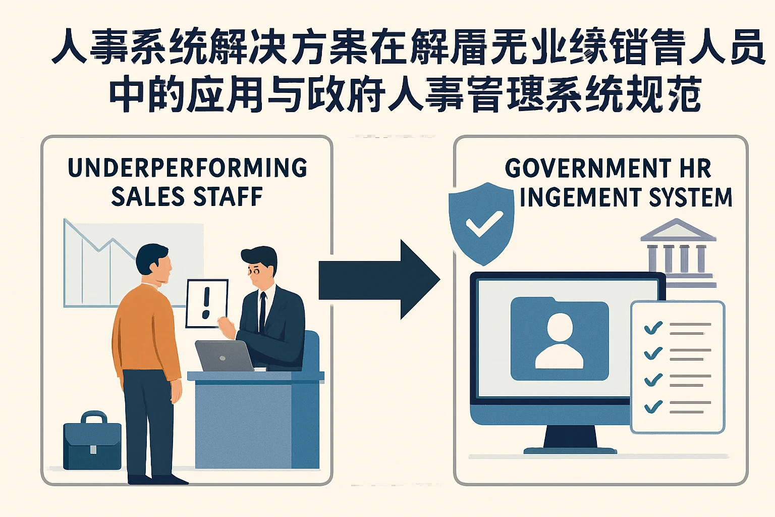 人事系统解决方案在解雇无业绩销售人员中的应用与政府人事管理系统规范