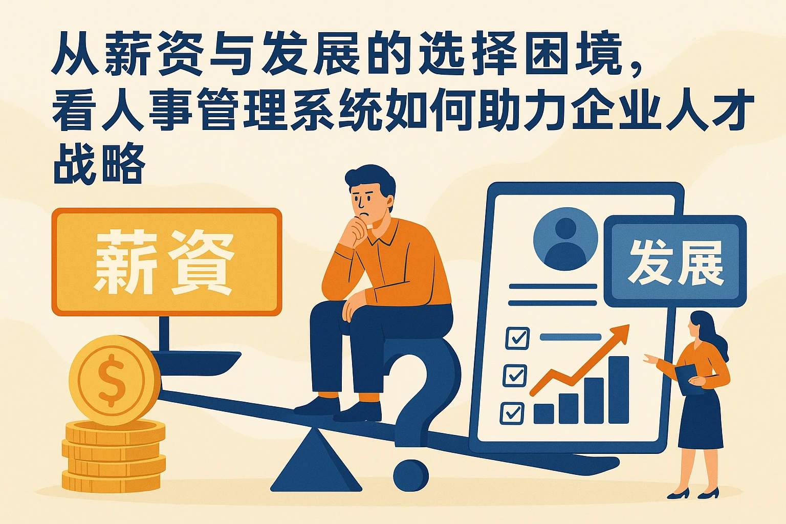 从薪资与发展的选择困境，看人事管理系统如何助力企业人才战略