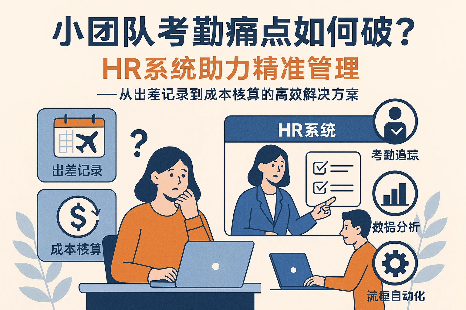 小团队考勤痛点如何破?HR系统助力精准管理——从出差记录到成本核算的高效解决方案