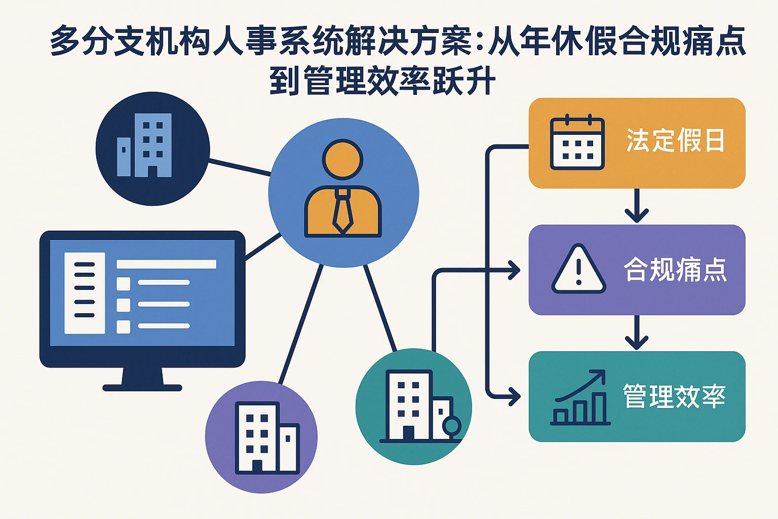 多分支机构人事系统解决方案:从年休假合规痛点到管理效率跃升