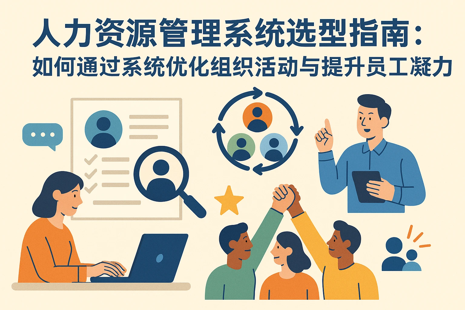 人力资源管理系统选型指南:如何通过系统优化组织活动与提升员工凝聚力