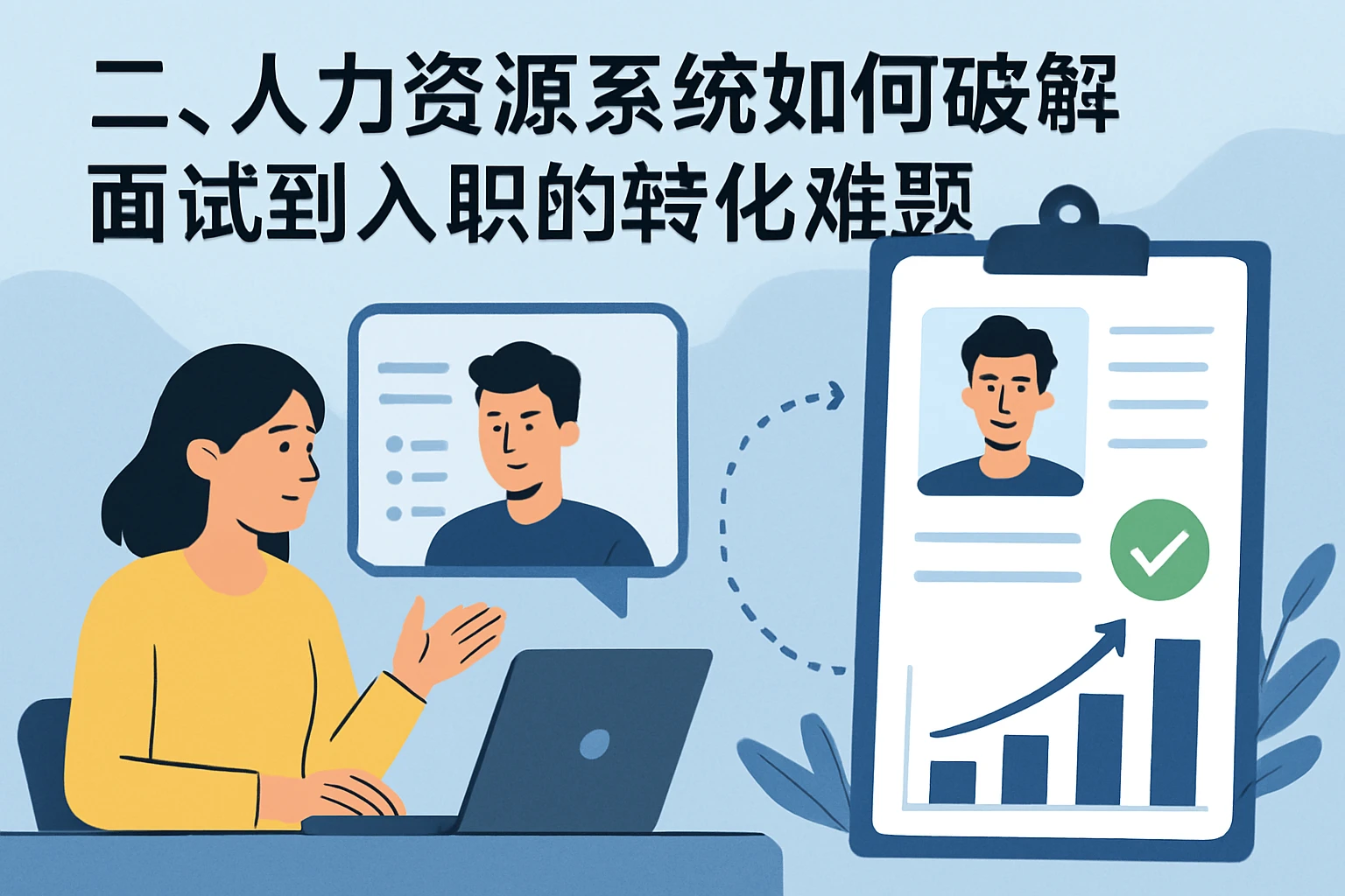 二、人力资源系统如何破解面试到入职的转化难题