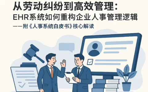 从劳动纠纷到高效管理：EHR系统如何重构企业人事管理逻辑——附《人事系统白皮书》核心解读