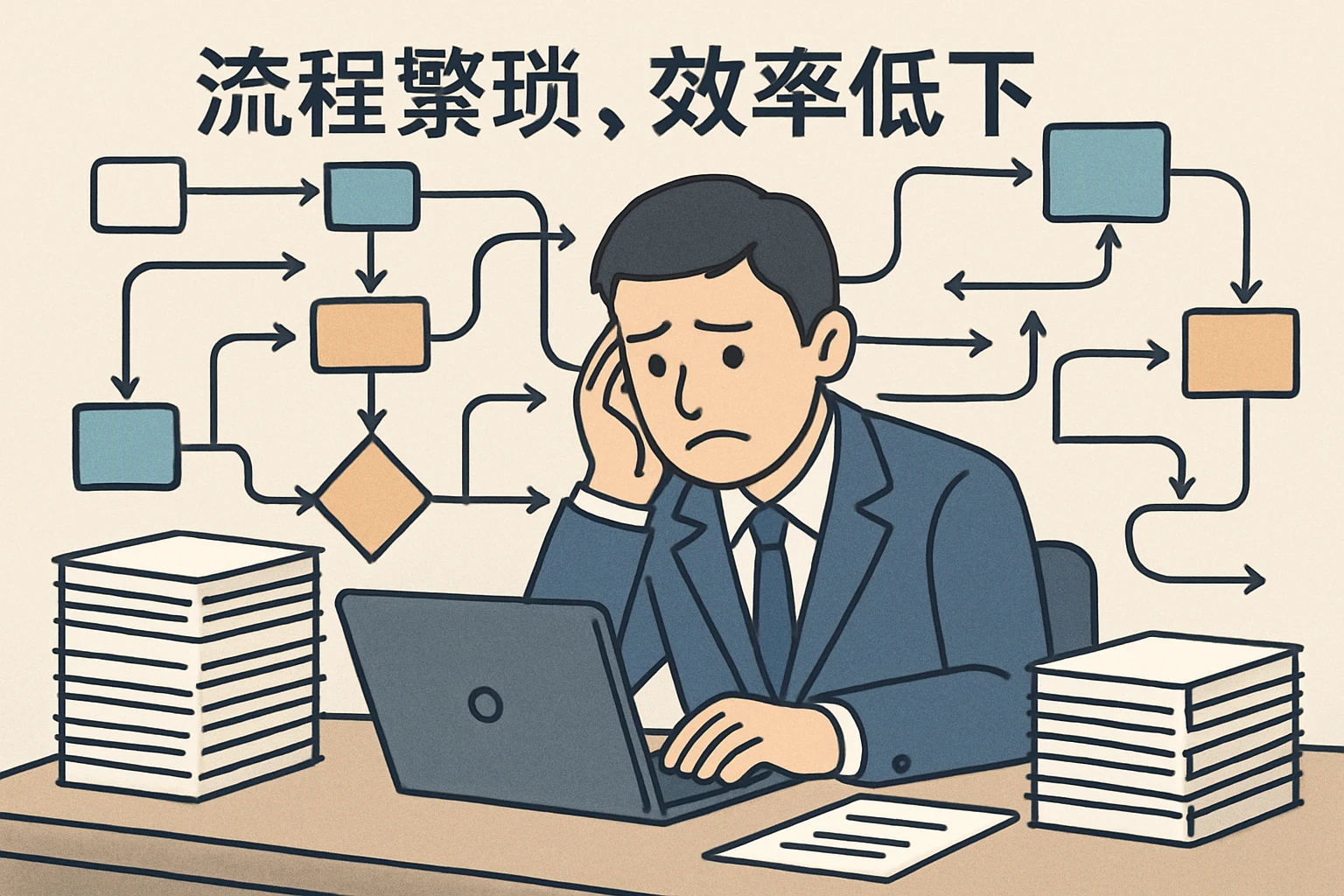 2. 流程繁琐，效率低下
