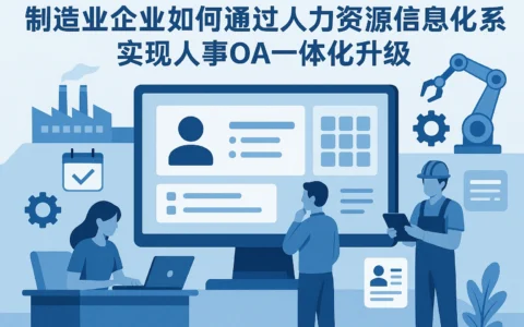 制造业企业如何通过人力资源信息化系统实现人事OA一体化升级