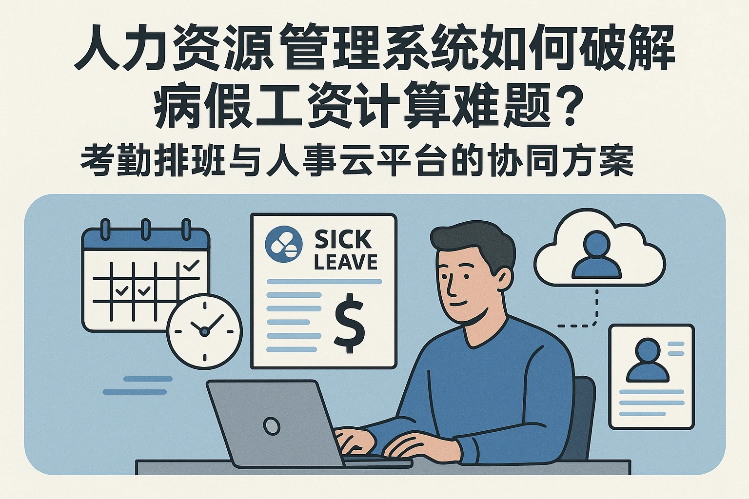 人力资源管理系统如何破解病假工资计算难题？考勤排班与人事云平台的协同方案