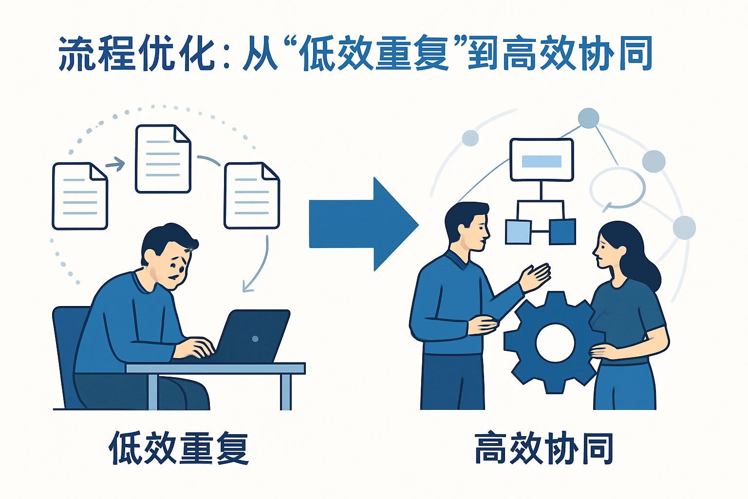 2. 流程优化：从“低效重复”到“高效协同”