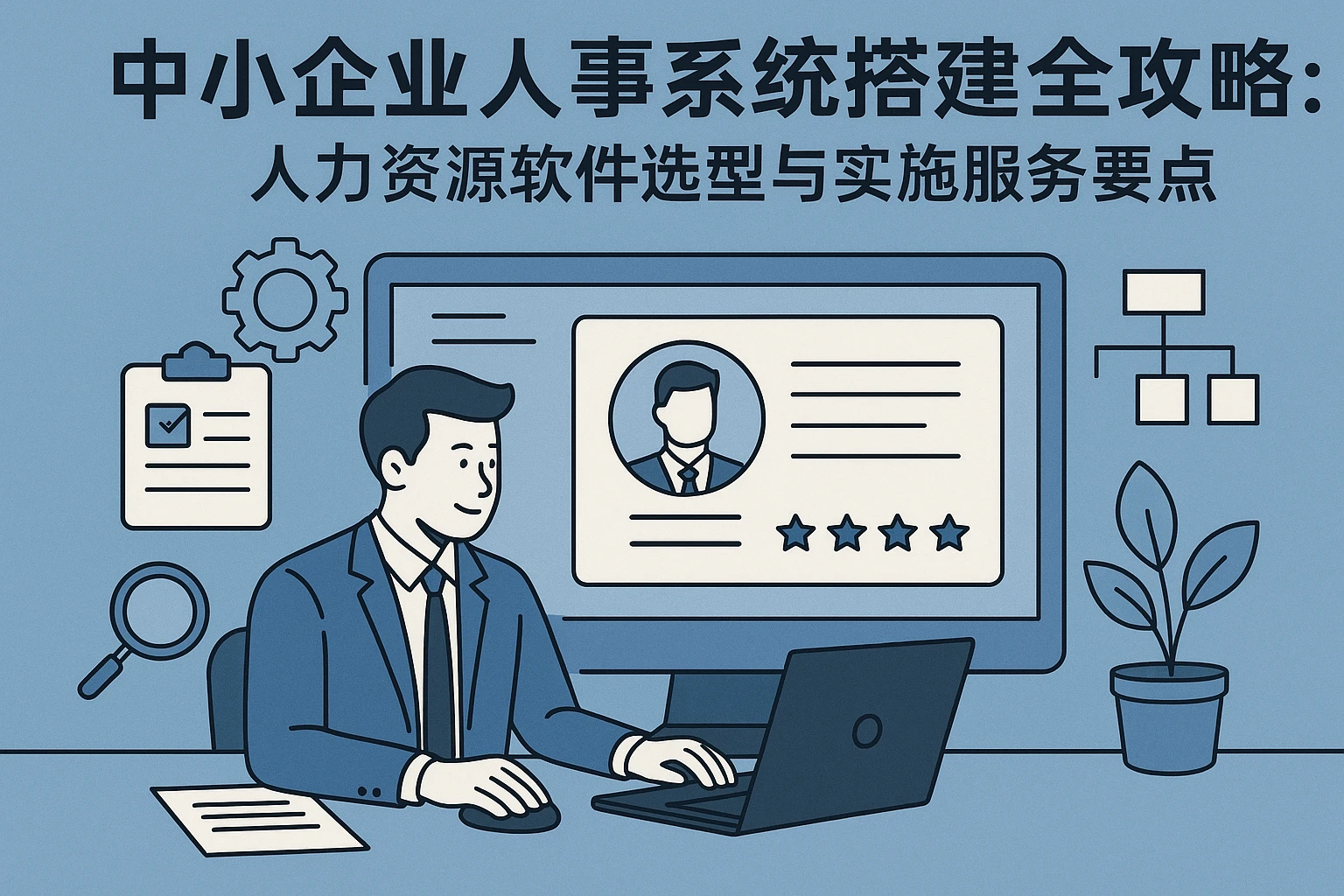 中小企业人事系统搭建全攻略:人力资源软件选型与实施服务要点