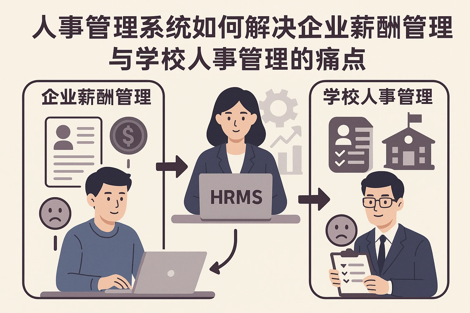 人事管理系统如何解决企业薪酬管理与学校人事管理的痛点