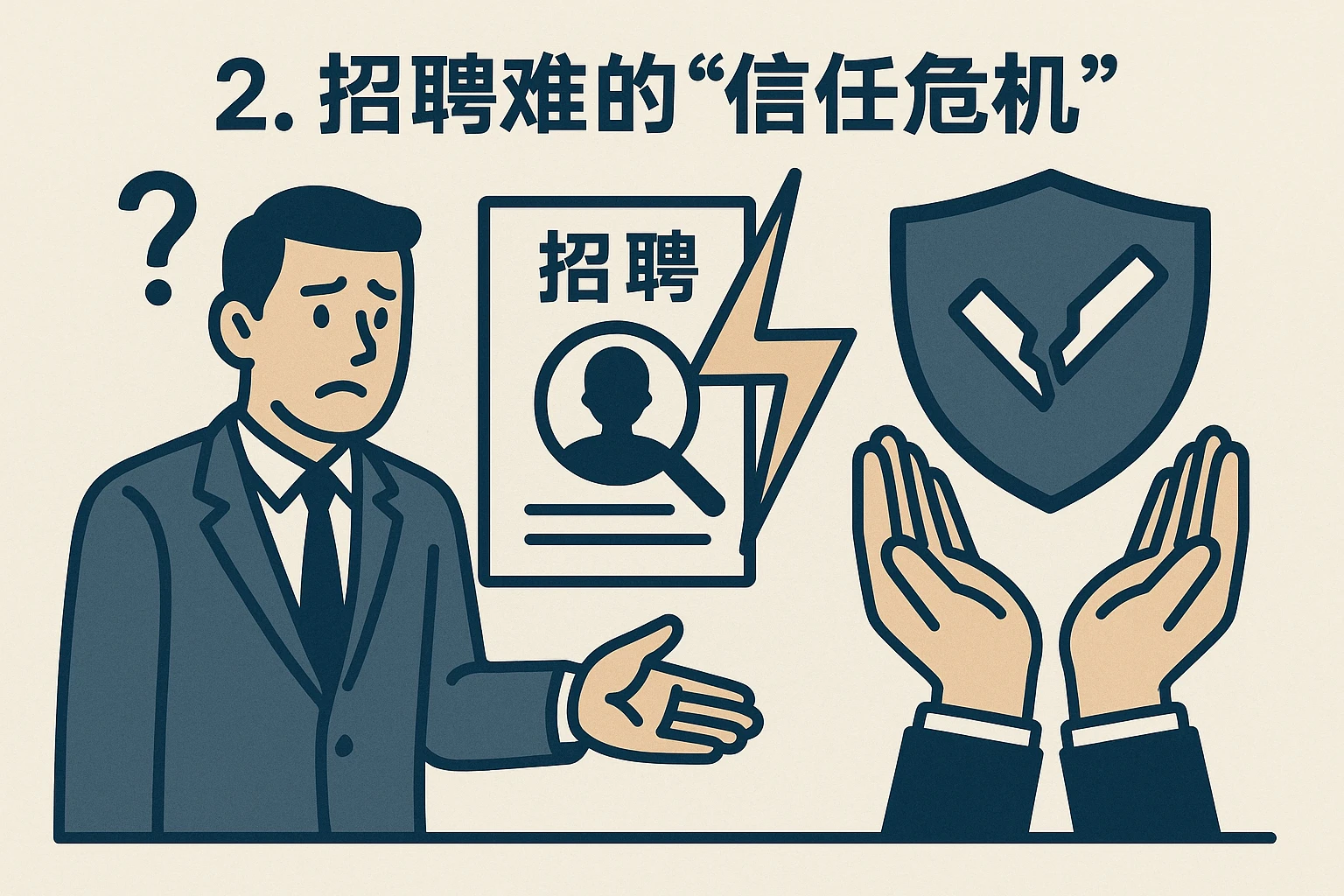 2. 招聘难的“信任危机”