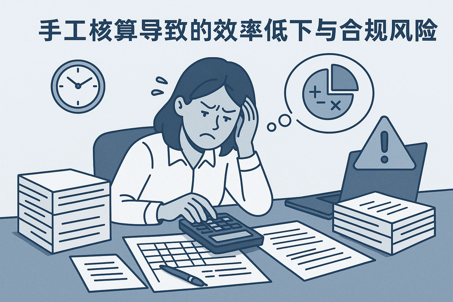 2. 手工核算导致的效率低下与合规风险