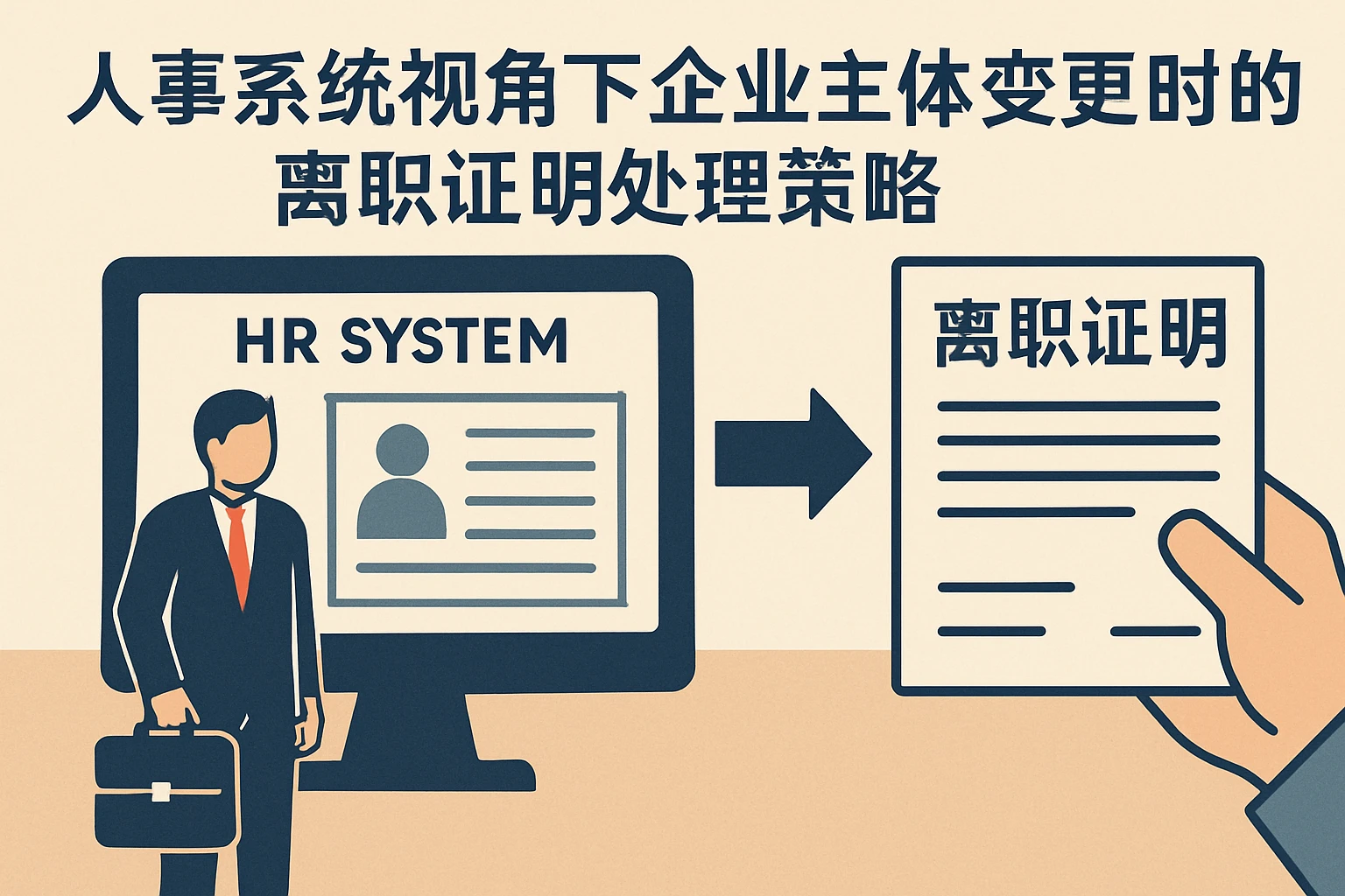 人事系统视角下企业主体变更时的离职证明处理策略