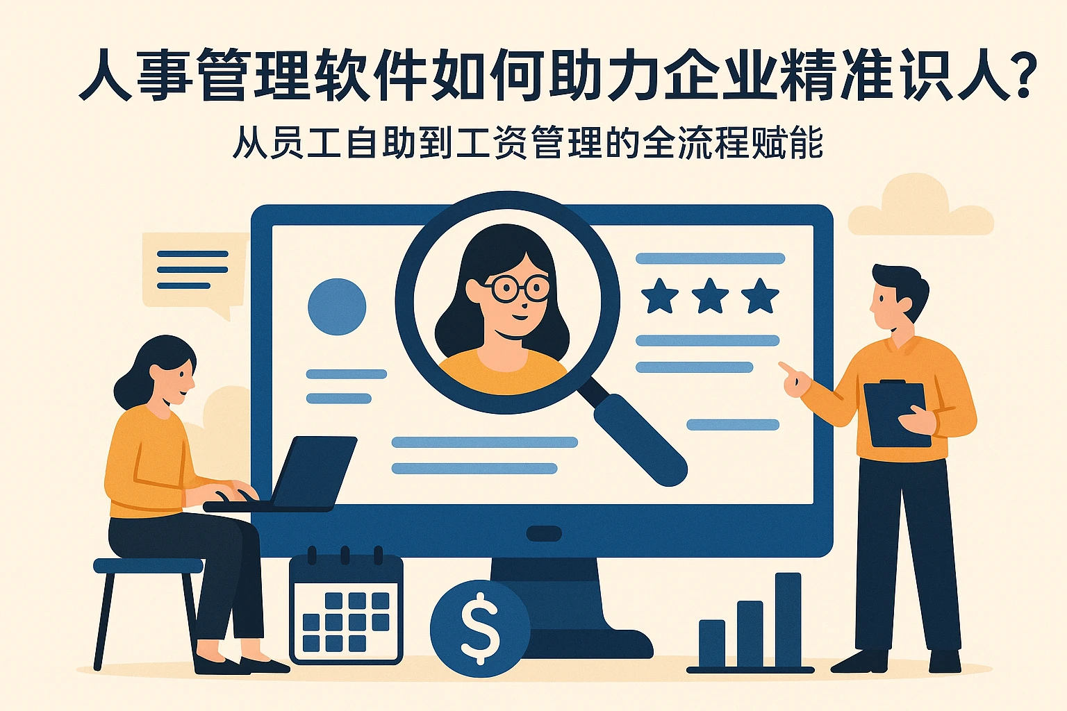 人事管理软件如何助力企业精准识人？从员工自助到工资管理的全流程赋能