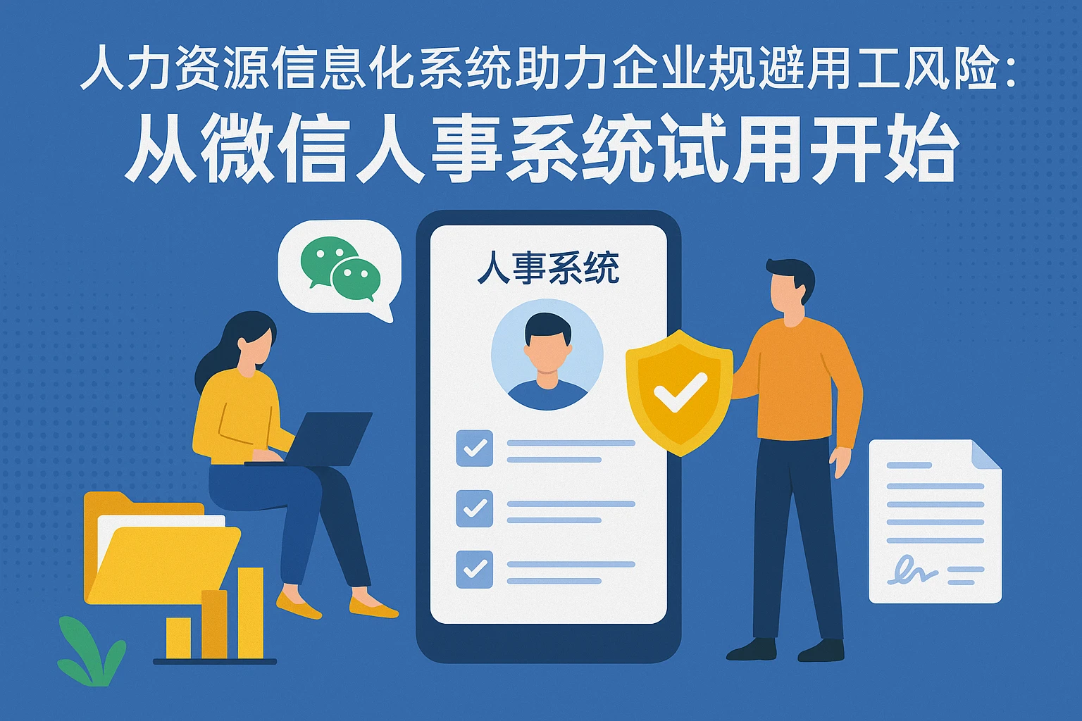 人力资源信息化系统助力企业规避用工风险：从微信人事系统试用开始