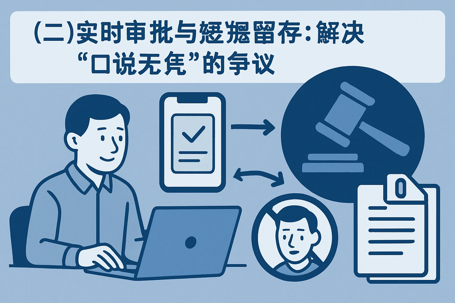 (二)实时审批与证据留存:解决“口说无凭”的争议