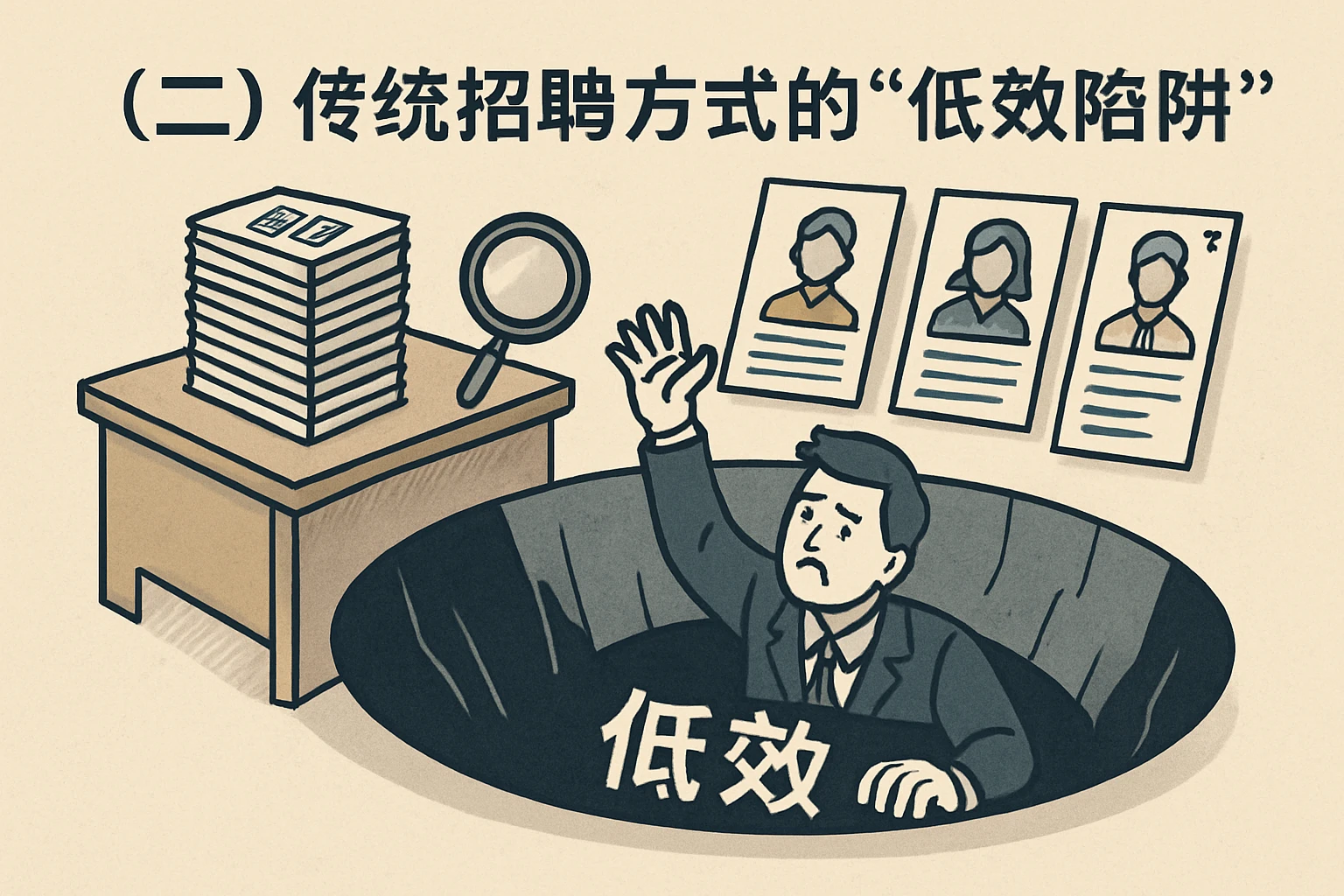 （二）传统招聘方式的“低效陷阱”