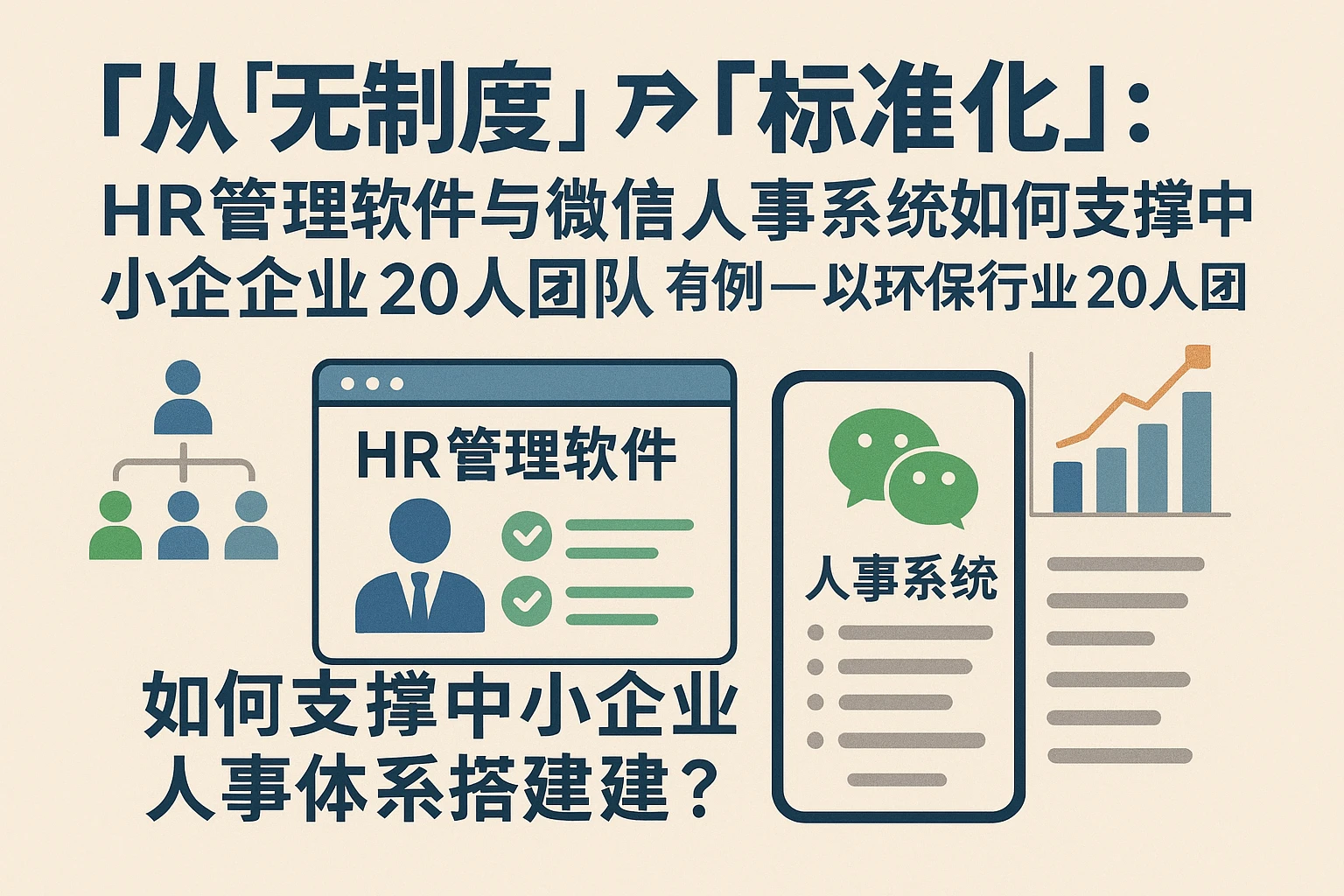 从“无制度”到“标准化”：HR管理软件与微信人事系统如何支撑中小企业人事体系搭建？——以环保行业20人团队为例