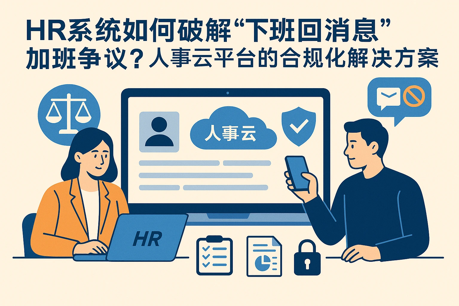 HR系统如何破解“下班回消息”加班争议？人事云平台的合规化解决方案