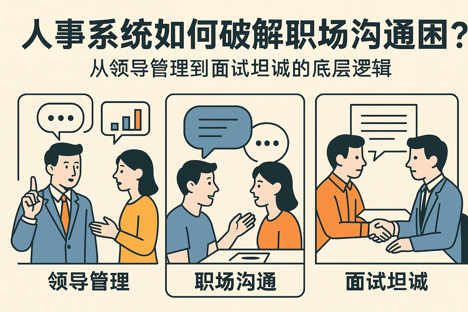 人事系统如何破解职场沟通困局？从领导管理到面试坦诚的底层逻辑
