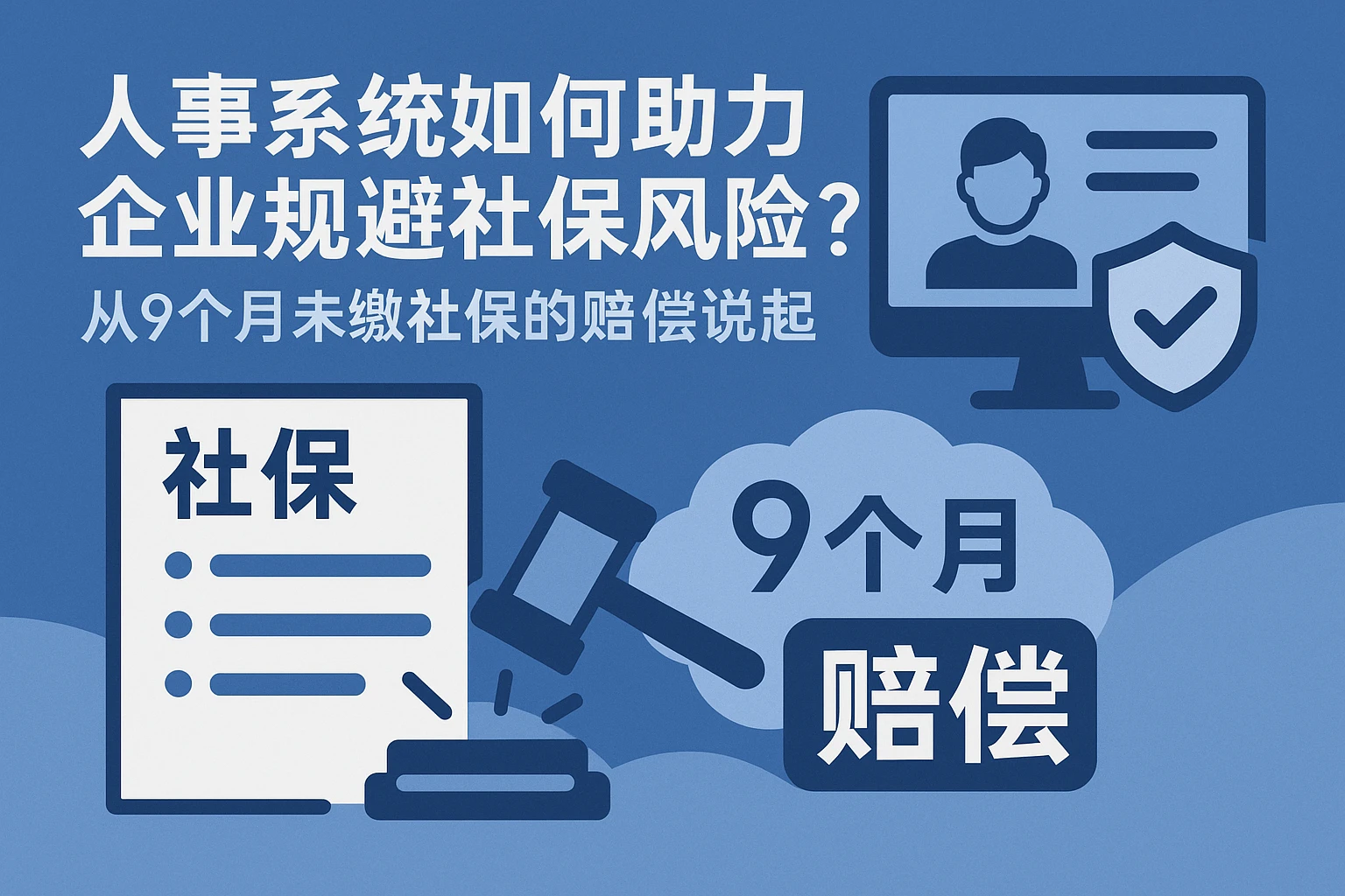人事系统如何助力企业规避社保风险?从9个月未缴社保的赔偿案例说起