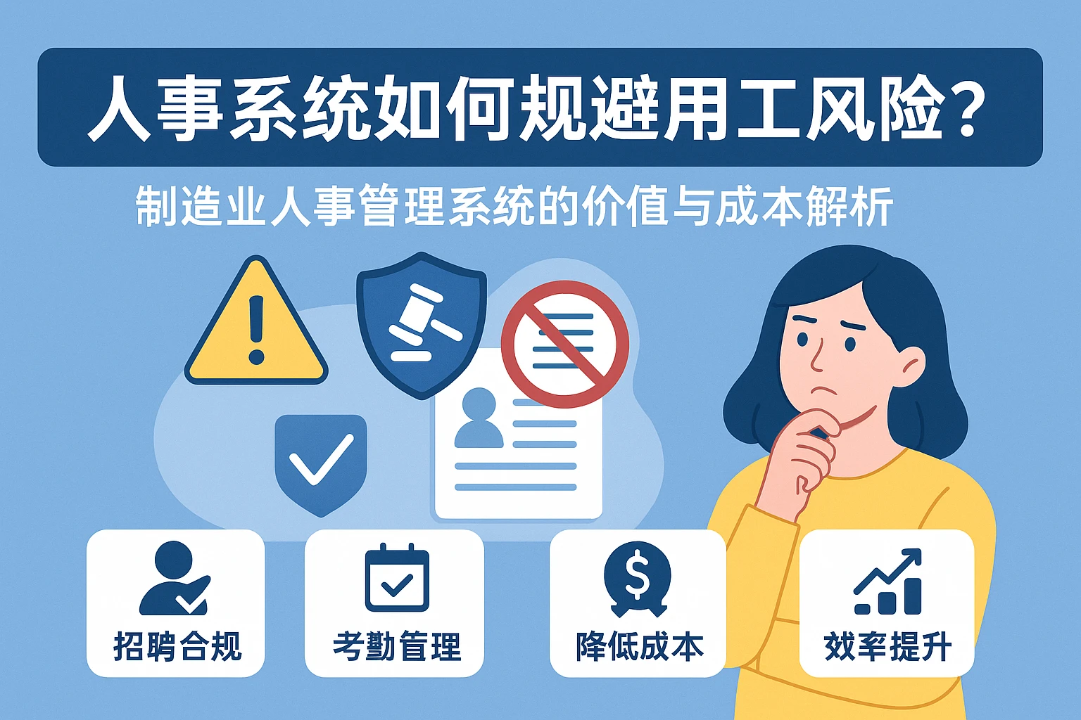 人事系统如何规避用工风险？制造业人事管理系统的价值与成本解析