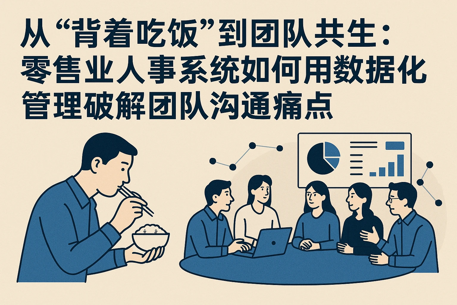 从“背着吃饭”到团队共生：零售业人事系统如何用数据化管理破解团队沟通痛点