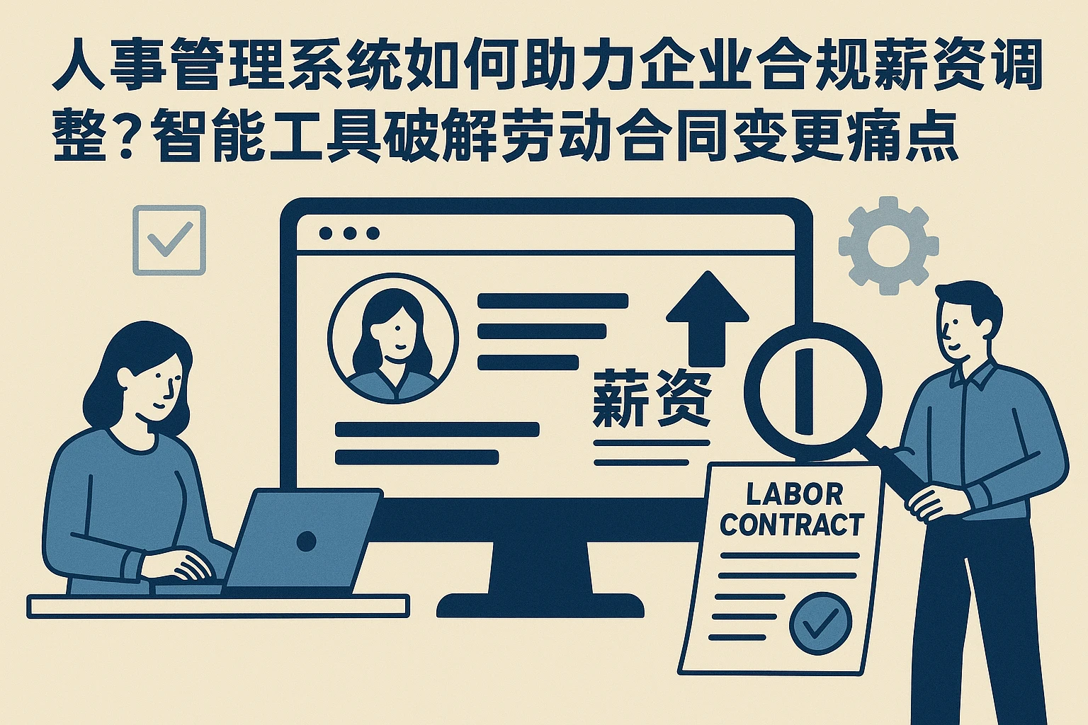 人事管理系统如何助力企业合规薪资调整？智能工具破解劳动合同变更痛点