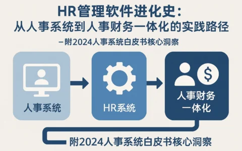 HR管理软件进化史：从人事系统到人事财务一体化的实践路径——附2024人事系统白皮书核心洞察