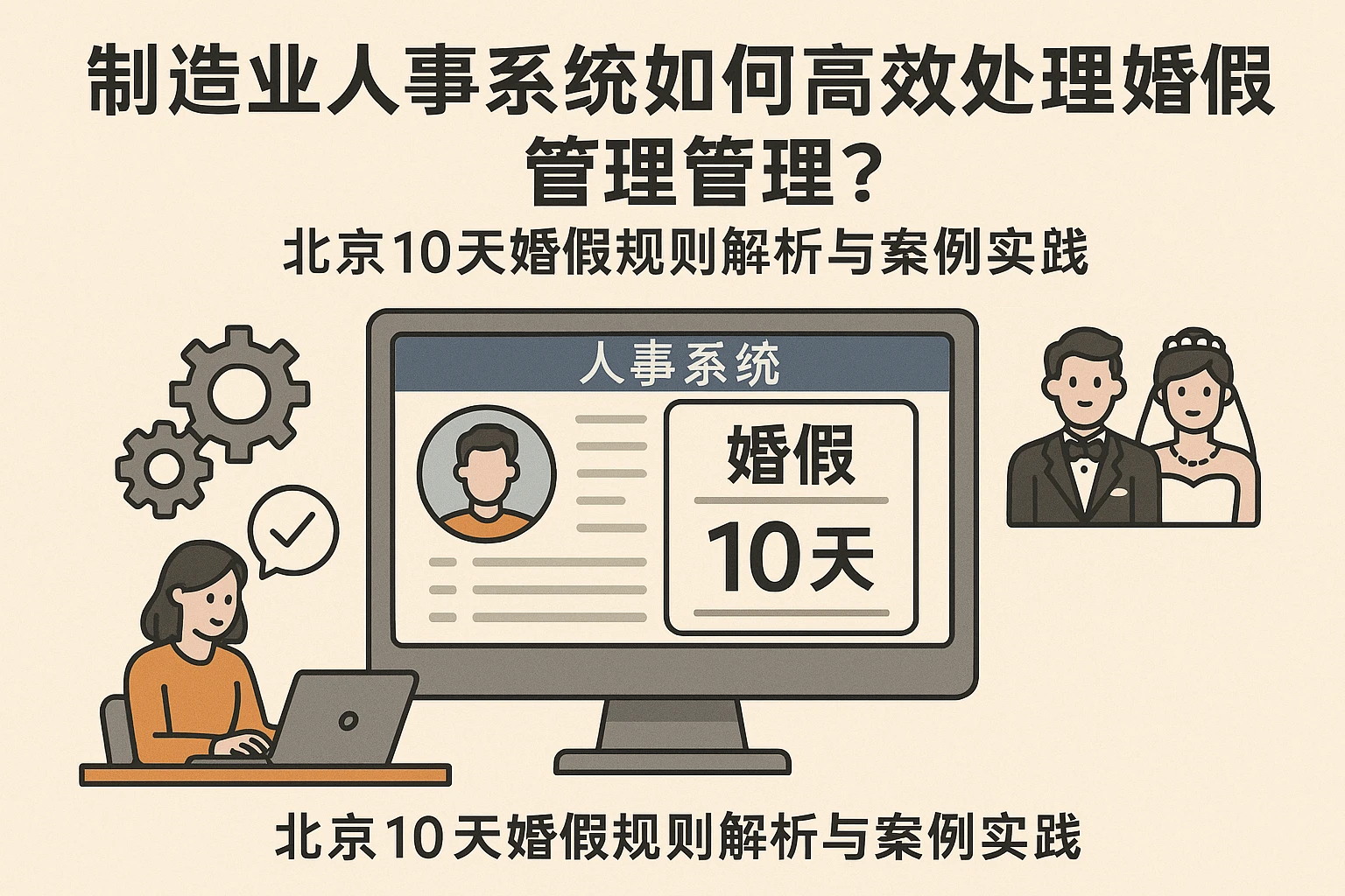 制造业人事系统如何高效处理婚假管理?北京10天婚假规则解析与案例实践
