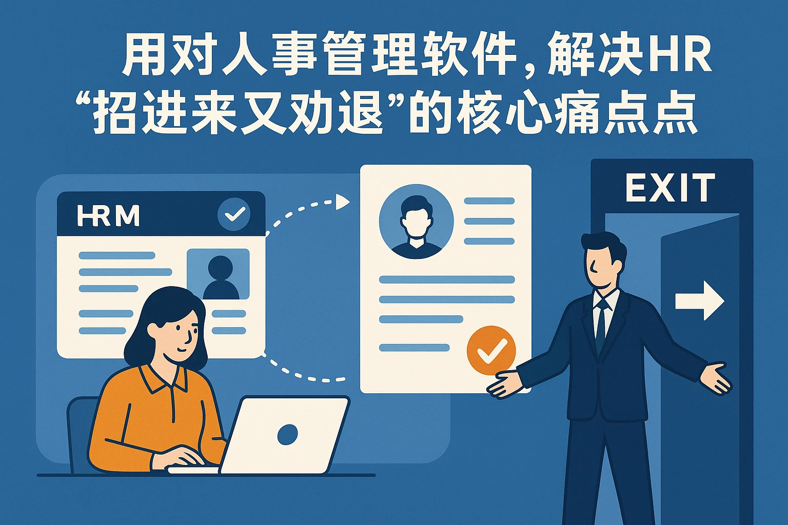 用对人事管理软件，解决HR“招进来又劝退”的核心痛点