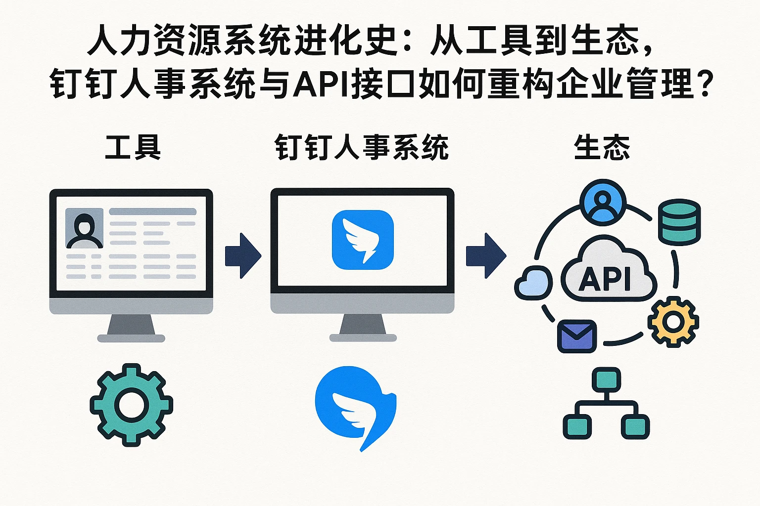 人力资源系统进化史：从工具到生态，钉钉人事系统与API接口如何重构企业管理？