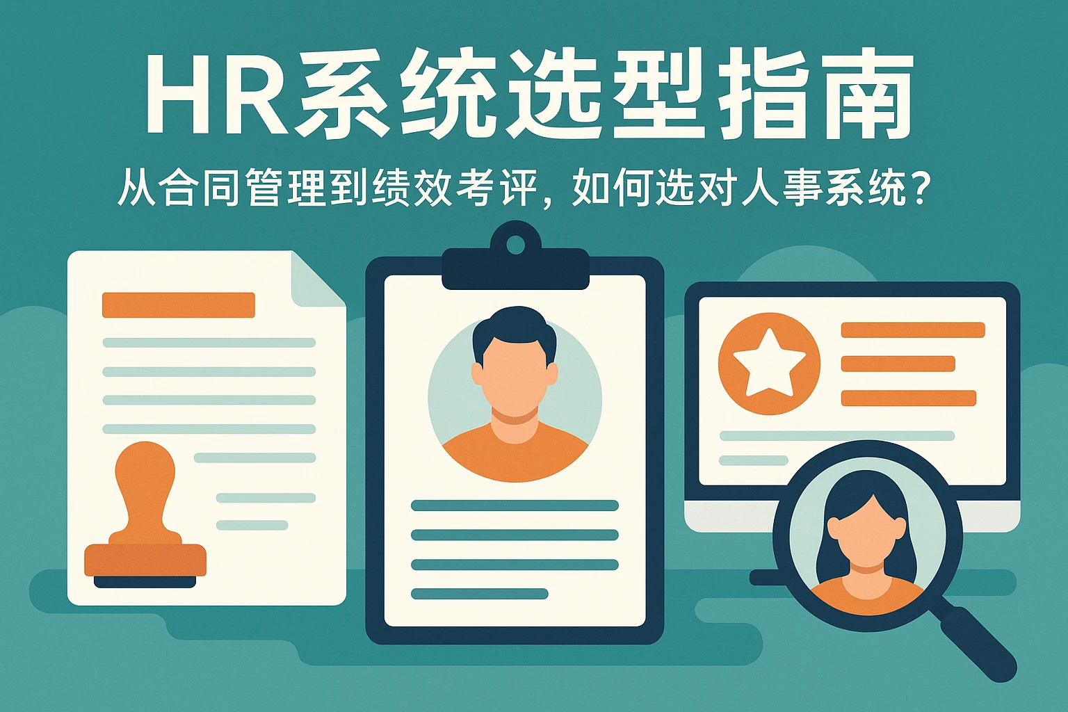 HR系统选型指南：从合同管理到绩效考评，如何选对人事系统？